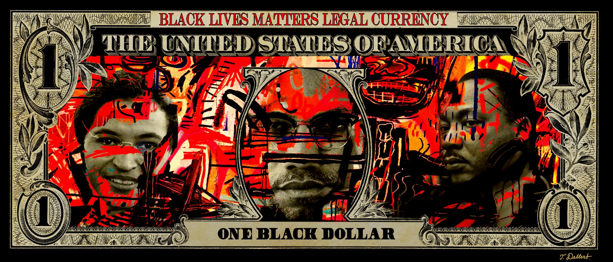 ONE BLACK DOLLAR 